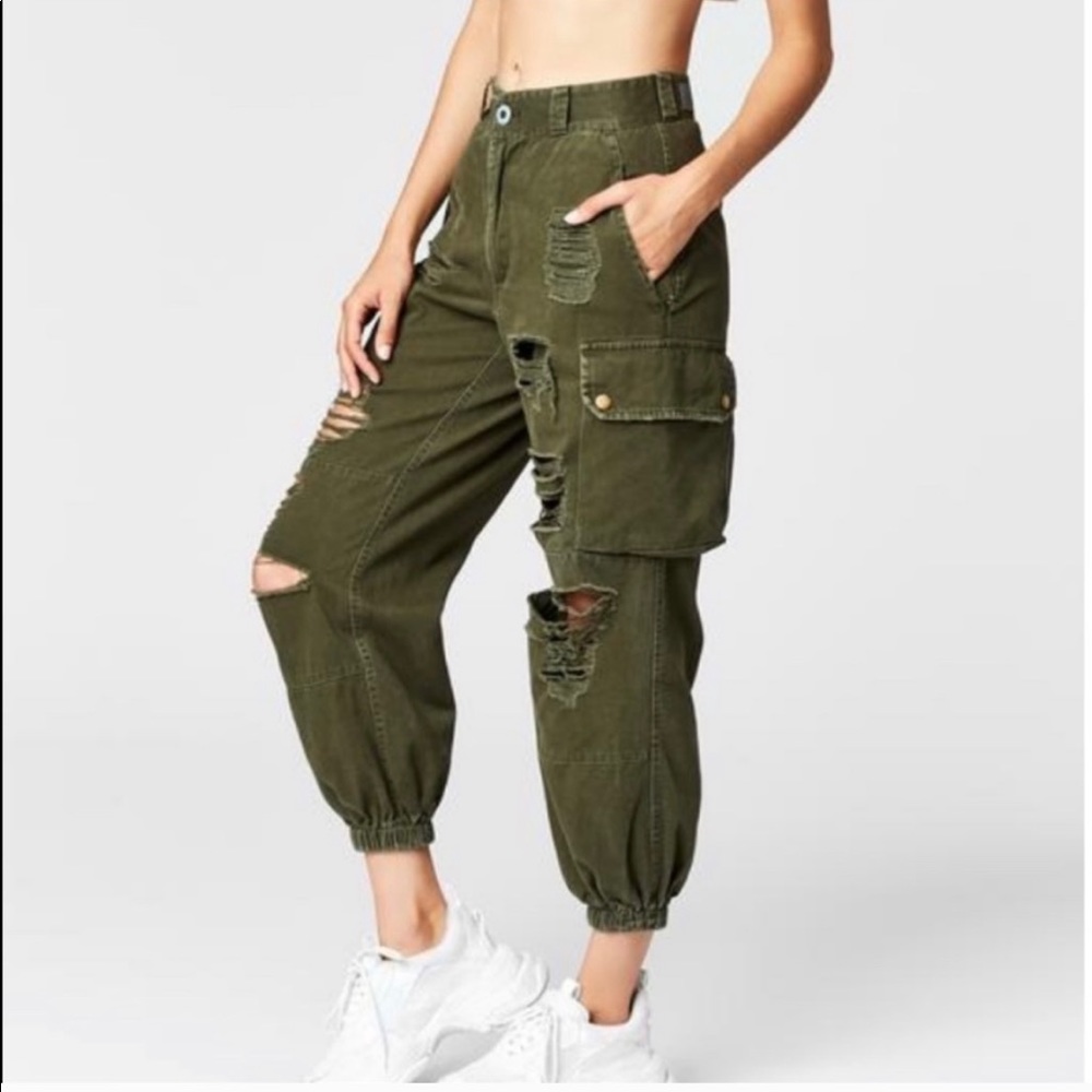 LF green cargo pants